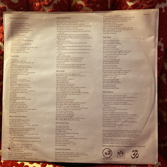 COPY - Goerge Harrison self titled vinyl - Picture 5 of 9